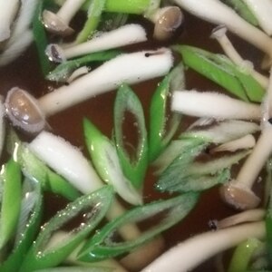 豆腐としめじ長ネギの中華スープ